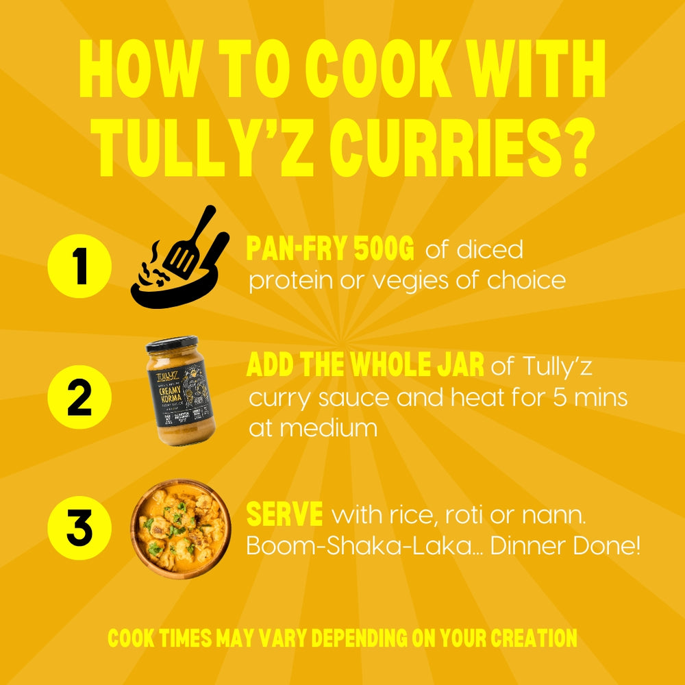 
                  
                    Tully’z Creamy Korma Curry Sauce
                  
                